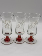 Vintage Etched Cordial Tasting