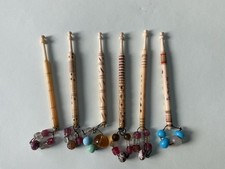 5 Antique Bovine Bone Lace