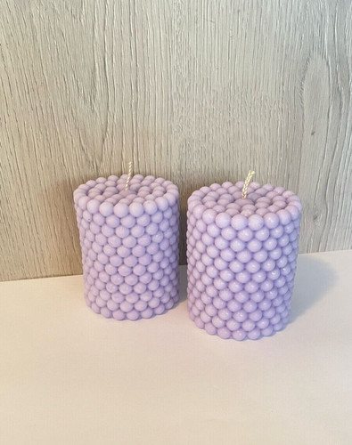Set bubble pillar candles - set, 2