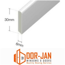 5m x 30mm White UPVC Plastic