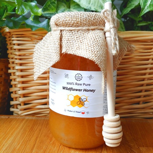 1kg raw organically pure honey - 1kg,