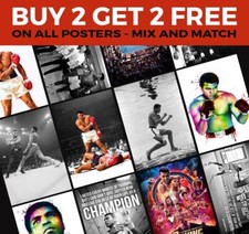 MUHAMMAD ALI BOXING GYM POSTER PRINT A4 A3 SIZE - BUY 2 GET ANY 2 FREE