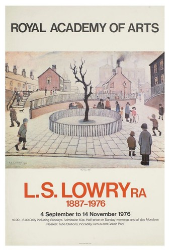 Lowry exhibition poster - l.s.,