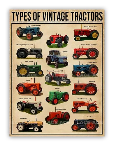 Types vintage tractors - types, of