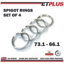 Metal Spigot Rings 73.1 - 66.1 (73.1mm -66.1mm) Aluminium Wheel Hub Centre Rings