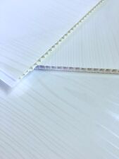 10 White Ash Gloss Bathroom Ceiling Panels Shower Wall Cladding PVC Kitchen 