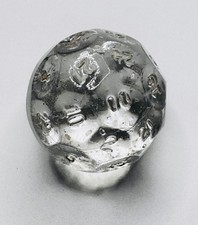 ANTIQUE CZECH CRYSTAL BALL FACETED NUMBER FORTUNE TELLING DIE DICE