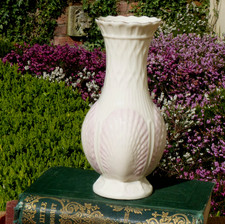 Vintage Belleek Vase pink