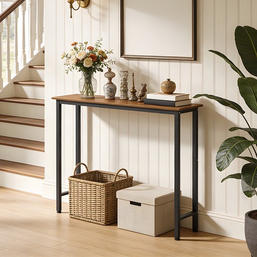 100cm slim console table - 80/100cm,