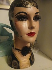  Painted Mannequin Lady vintage retro artdeco Style 1930s 1970S lady mannequin 
