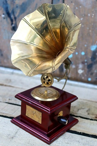 Brass gramophone player - brass,