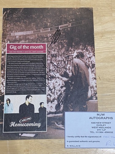 Magazine advert signed manic - advert,