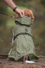 Rukka Streamy ECO Dog coat raincoat Olive Recycled