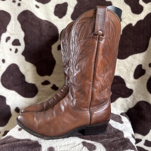 Vintage dan post brown - brown, leather