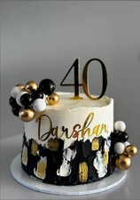 Personalised Birthday Any name Any age cake charm cake topper