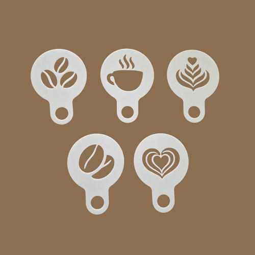 Set coffee stencils - set, of