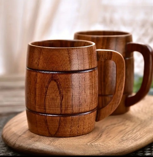 Acacia cup 400ml handcrafted - acacia,