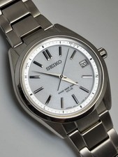 SEIKO BRIGHTZ RADIO SOLAR TITANIUM WATCH SAGZ079 LIGHTWEIGHT 10 BAR DIAL