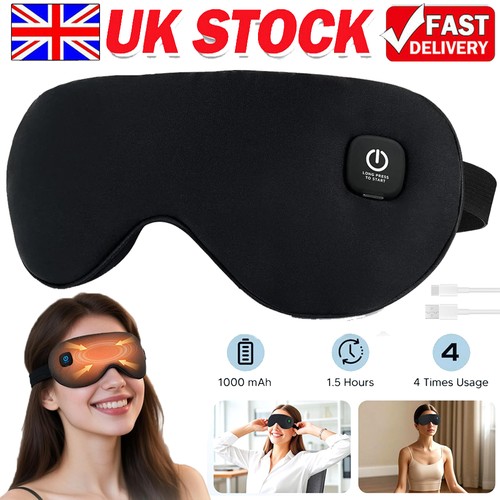 Cordless heated eye - mask, for