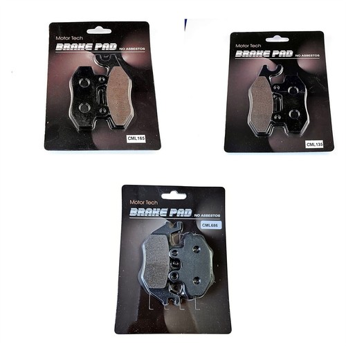 Front rear brake pads - rear, for