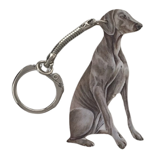 Weimaraner keyring - weimaraner,