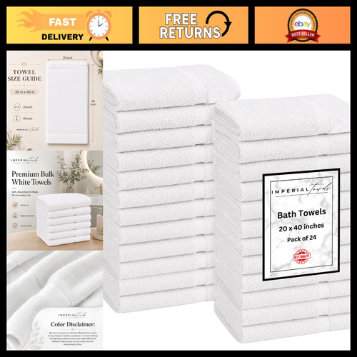 Pack white bath - 24,