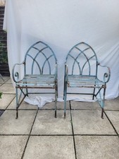 C1920/30’s Foldable Gothic Garden Chairs