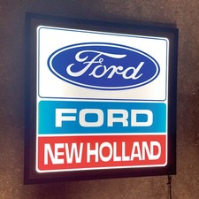 FORD NEW HOLLAND LED ILLUMINATED LIGHT UP GARAGE SIGN 7740 8340 6610 7840 5030