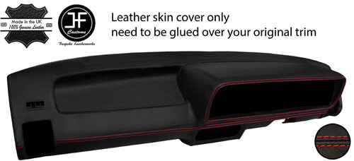 Red stitch dash dashboard - red,