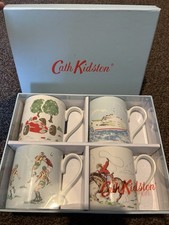 Cath Kidston Set Of 4 Mugs Inc
