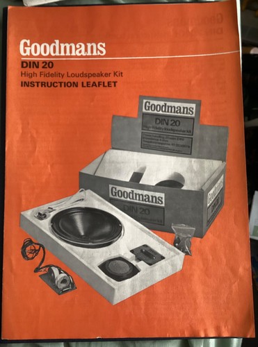 Goodmans din20 loudspeaker kit - loudspeaker,