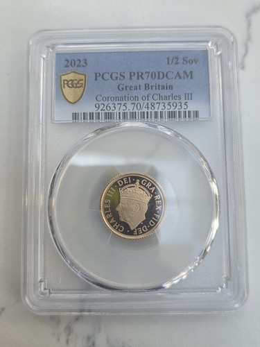 2023 gold half sovereign pcgs - gold,