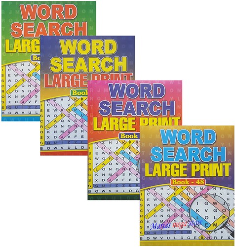Large print word search - large,