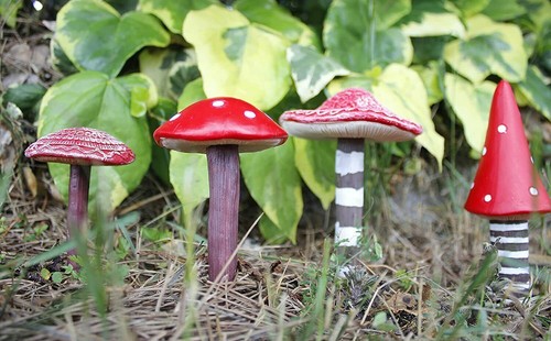 4pc garden mushroom fairy - 4pc,