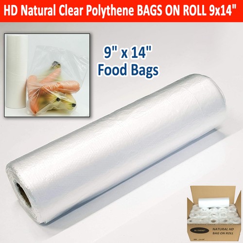 Food bags roll 9x14 clear - roll, 9x14"