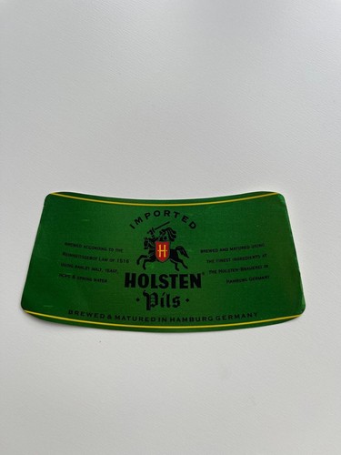 Holsten pils bottleneck label