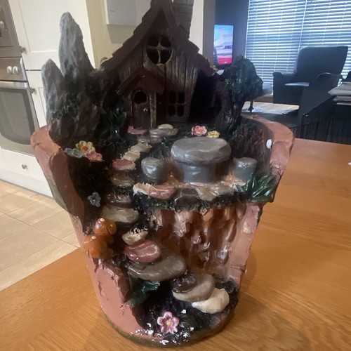 Resin pot with fairy - with,