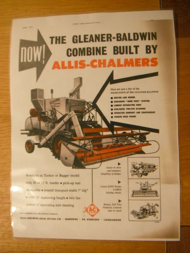 1957 allis chalmers gleaner - allis,