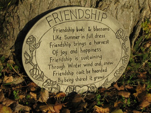 Stone garden wall plaque - stone,