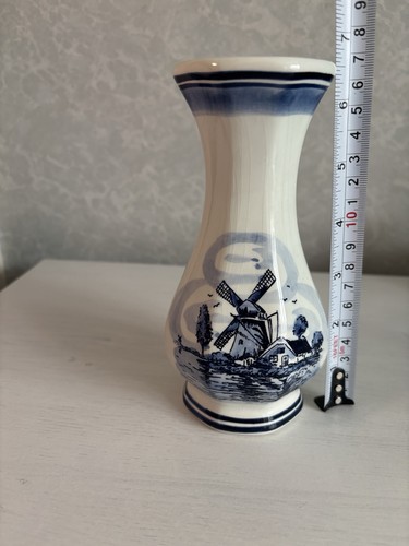 Vintage delft blue vase - vintage,