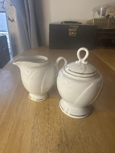 Vintage creamer and sugar - creamer, bowl
