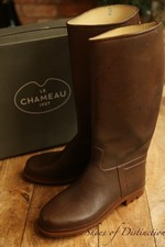 Le Chameau BTE Giverny Cherry Rubber Shoes Boot Mens UK 9 US 10 EU 43