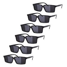 6 x Spy Glasses Rear View Sunglass Black Novelty Kids Christmas Party Travel Fun