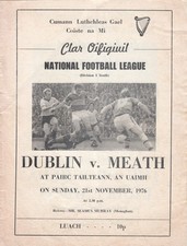 GAA - Meath v Dublin 27/11/1976 National Football League D1 South Navan