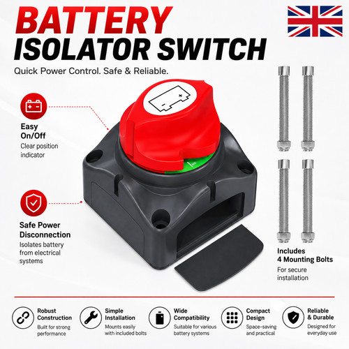 Battery switch isolator cut - battery,