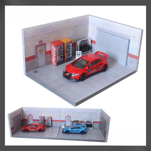 Diorama scale car garage - diorama, 1/64