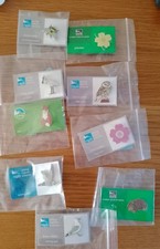 RSPB Assorted Pin Badge Bundle. Job Lot,various cards.