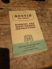 Austin A40 Models Running & Maintenance Instruction