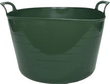 75L Flexi Tub Plastic Dark Green Trug Bucket Garden Heavy Duty Storage Container