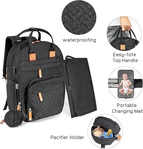 Baby mummy bag changing diaper - baby,